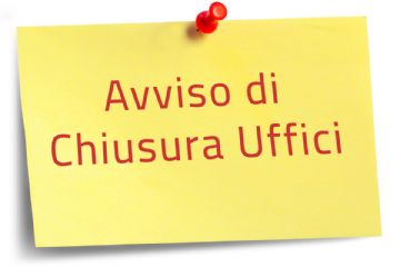 Chiusura uffici e servizi comunali venerdì 2 e lunedì 5 gennaio 2026