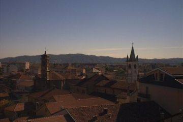 Volpiano ieri e oggi - Vista panoramica dalle mura del Castello verso Est oggi